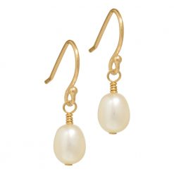 small gold pearl earrings