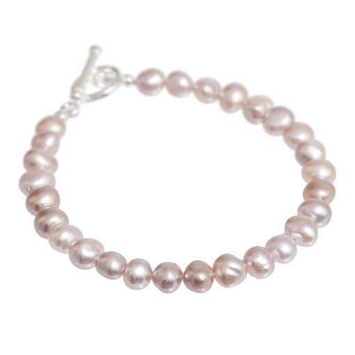 pink freshwater pearl bracelet