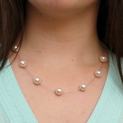 Biba & rose floating pearl necklace