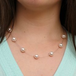 Biba & rose floating pearl necklace