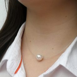 single pearl on wire