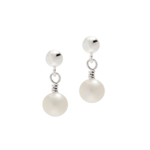 Cultured Pearl Drop Earrings | Pearl Earrings | Biba & Rose