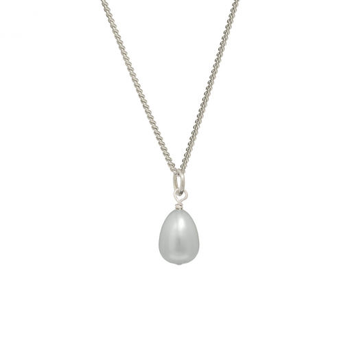 grey freshwater pearl pendant