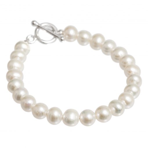 classic cream pearl bracelet