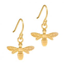 Gold Bee Earrings