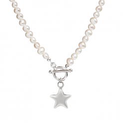 pearl necklace with star