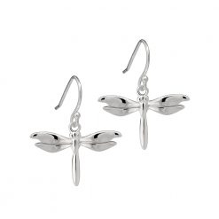 silver dragonfly earrings