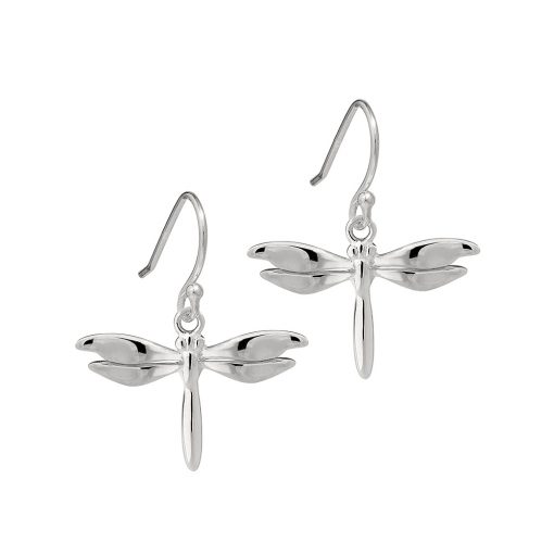 silver dragonfly earrings