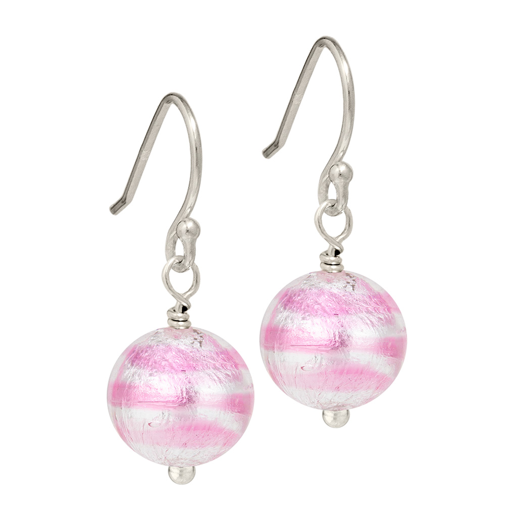 pink Murano Glass earrings