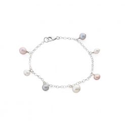 Charm Bracelet with Pearls