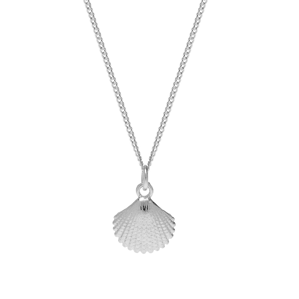 Silver Seashell Pendant | Sterling Silver Jewellery | Biba & Rose