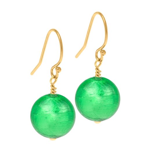 Murano Glass earrings on gold fittings