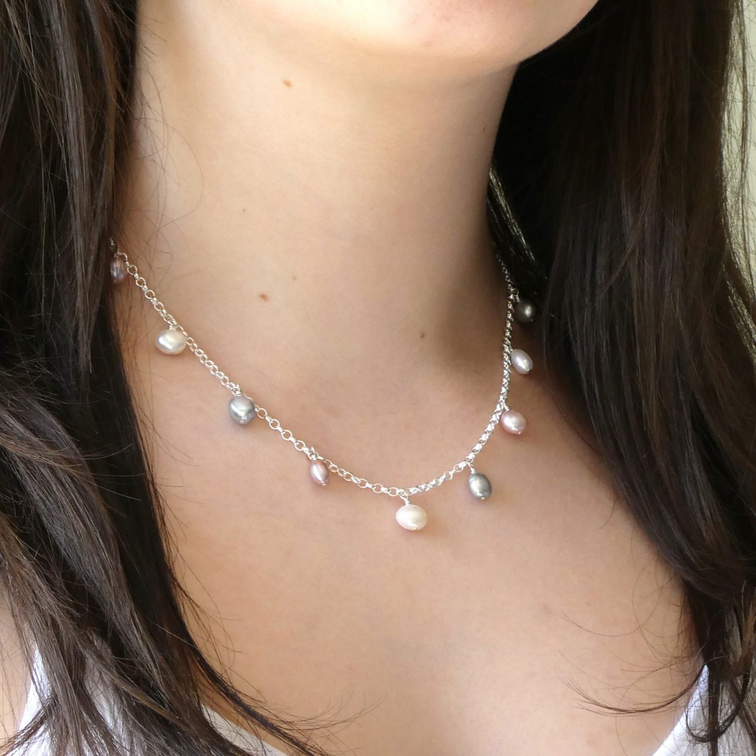 Pearl and Silver Necklace