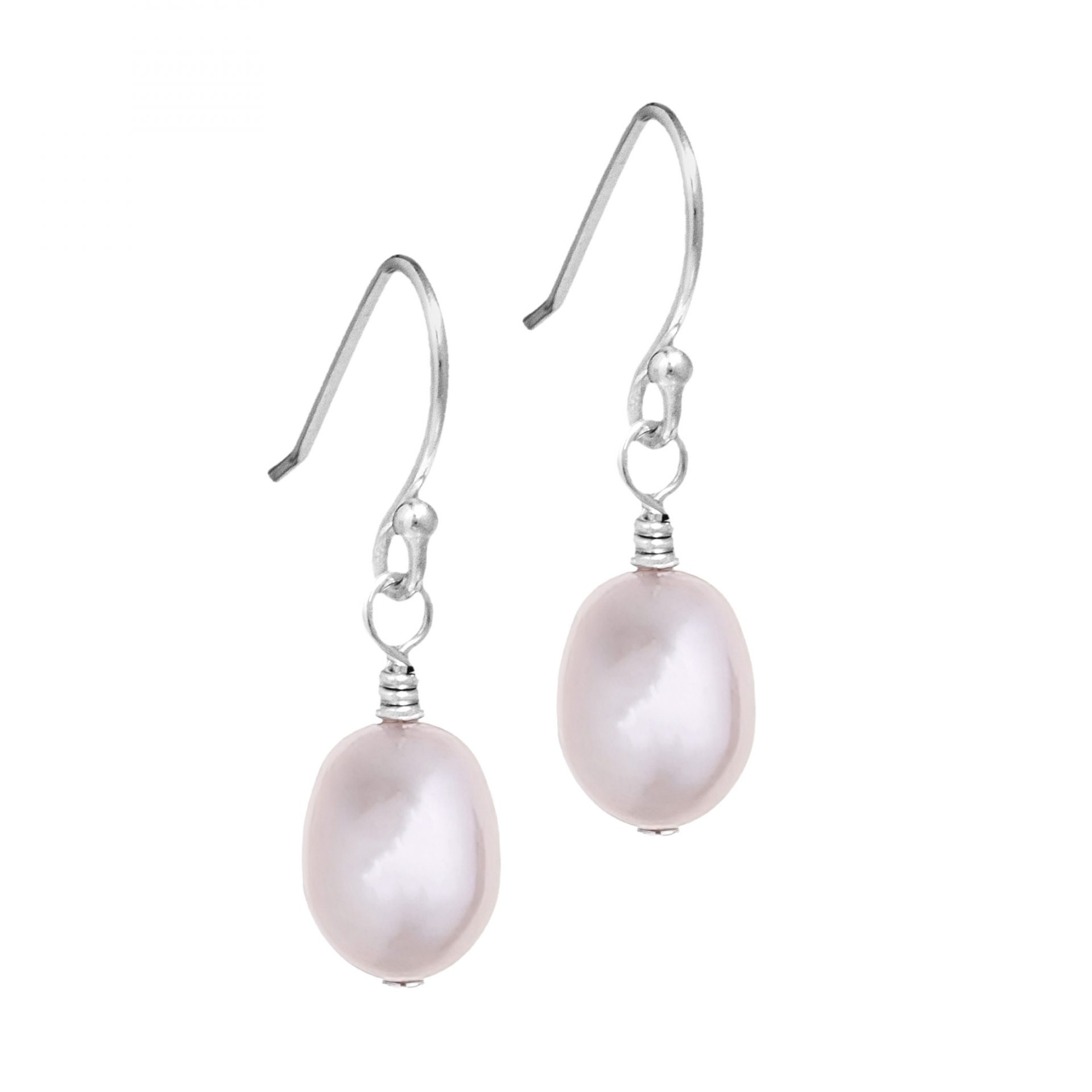 Small Pink Pearl Earrings