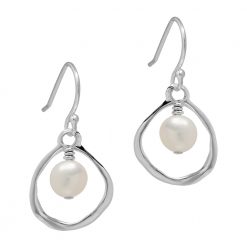 modern pearl earrings