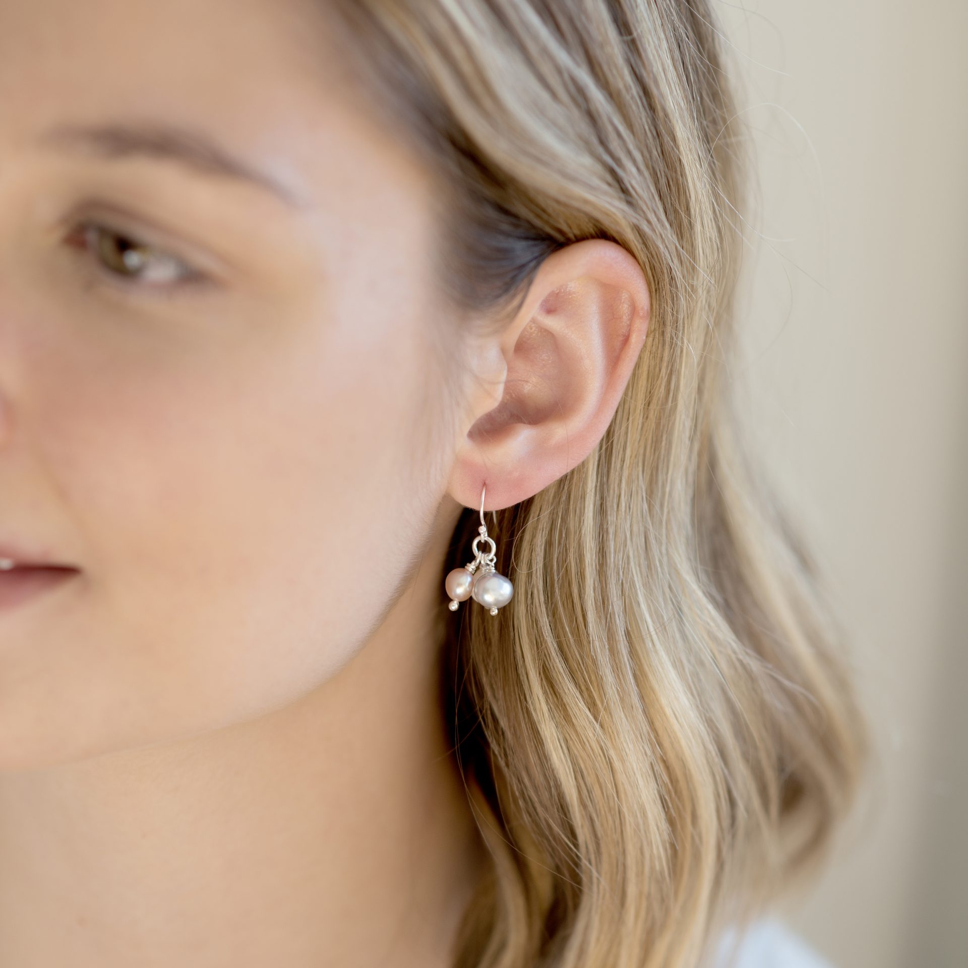 Nora Floral Pearl Cluster Stud Earrings - La Di Da Boutique