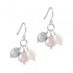 cluster pearl earrings